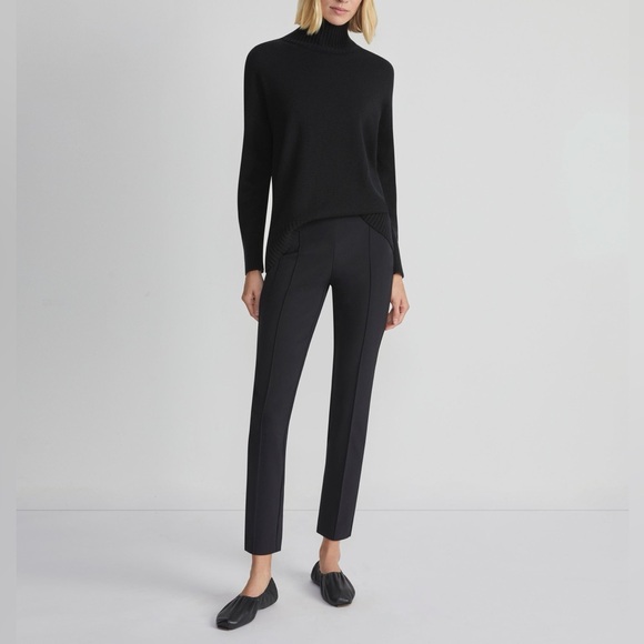 Lafayette 148 Gramercy Acclaimed Pintuck Stretch Ankle Pants 14 - Picture 1 of 13